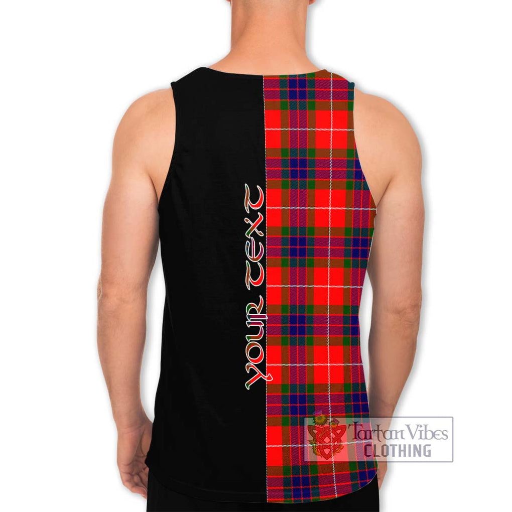 Fraser Modern Tartan Men's Tank Top with Family Crest and Half Of Me Style - Tartanvibesclothing Shop