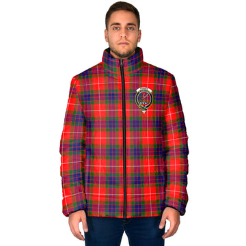 Fraser Modern Tartan Padded Jacket with Family Crest