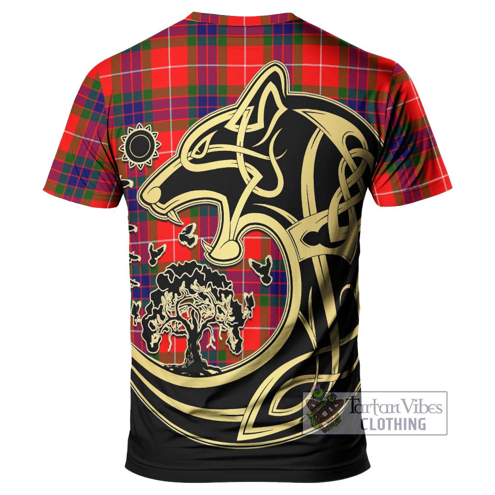 Fraser Modern Tartan T-Shirt with Family Crest Celtic Wolf Style - Tartan Vibes Clothing