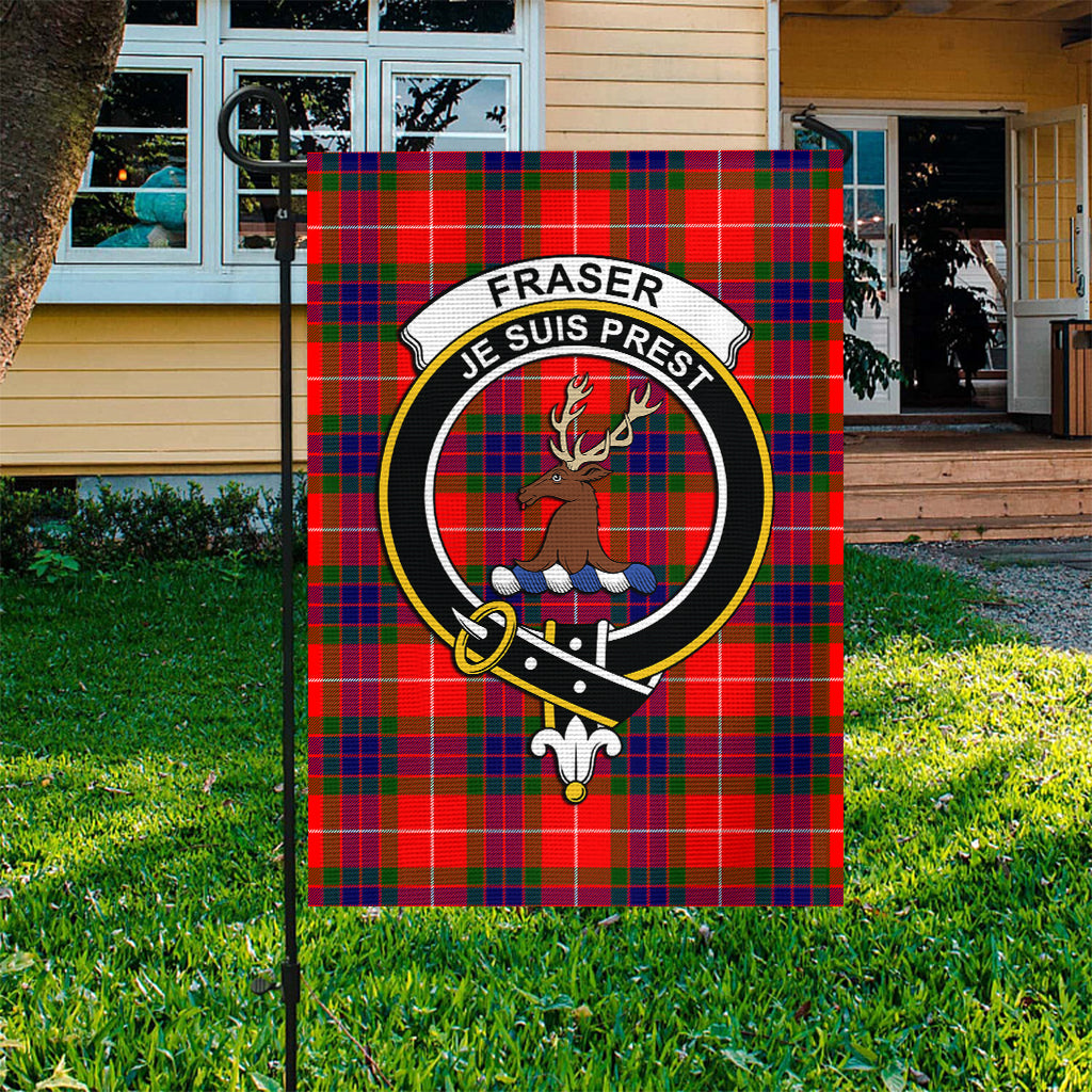 Fraser Modern Tartan Flag with Family Crest - Tartan Vibes Clothing