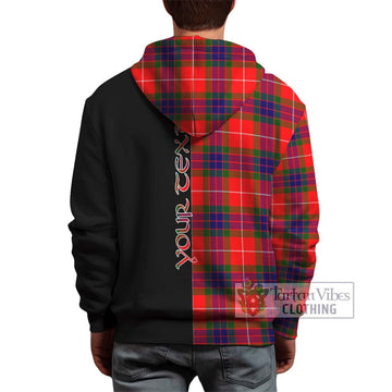 Fraser Modern Tartan Hoodie with Family Crest and Half Of Me Style