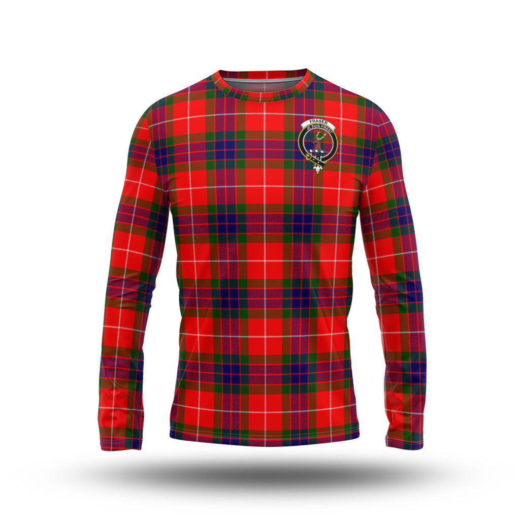 fraser-modern-tartan-long-sleeve-t-shirt-with-family-crest