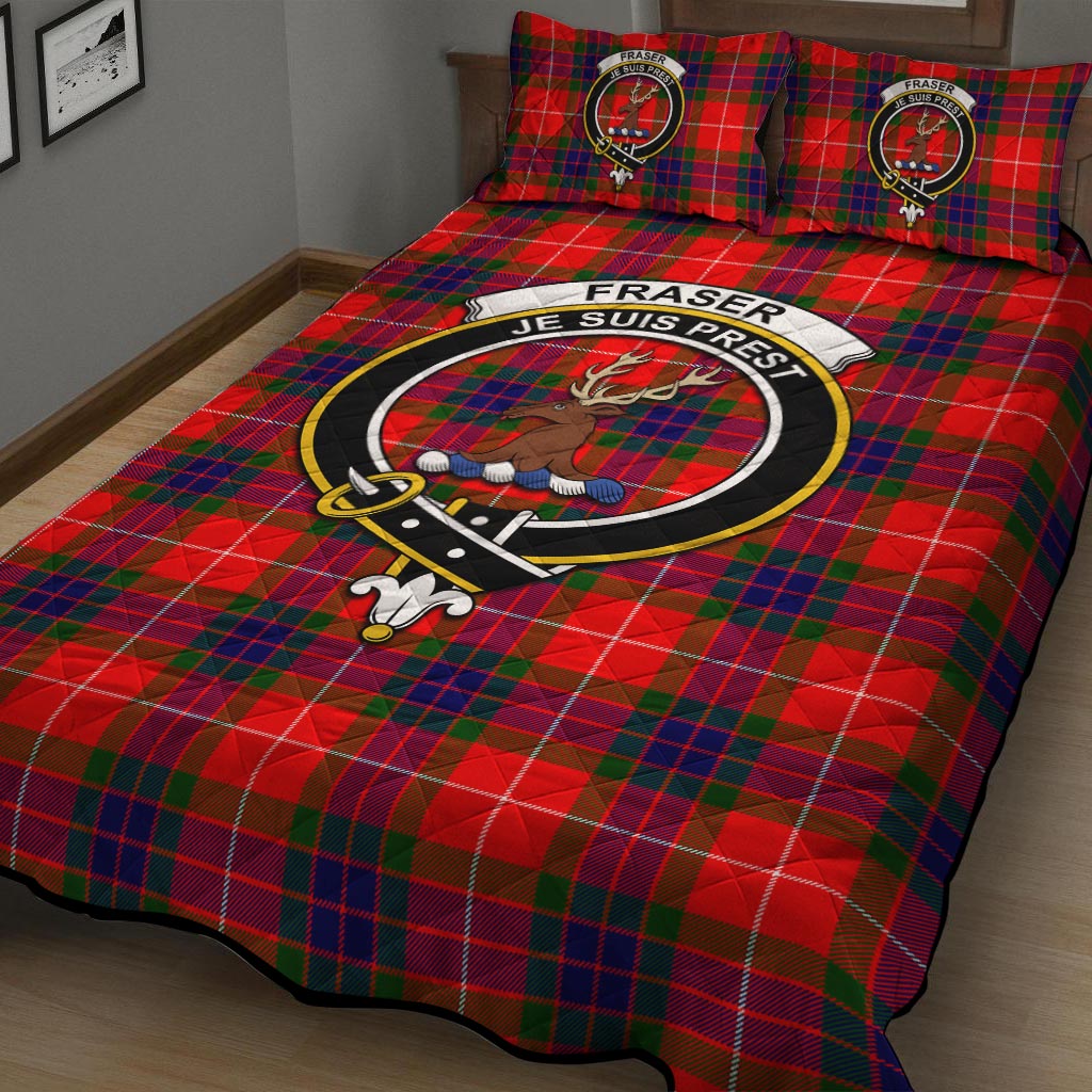 Fraser Modern Tartan Quilt Bed Set with Family Crest - Tartan Vibes Clothing