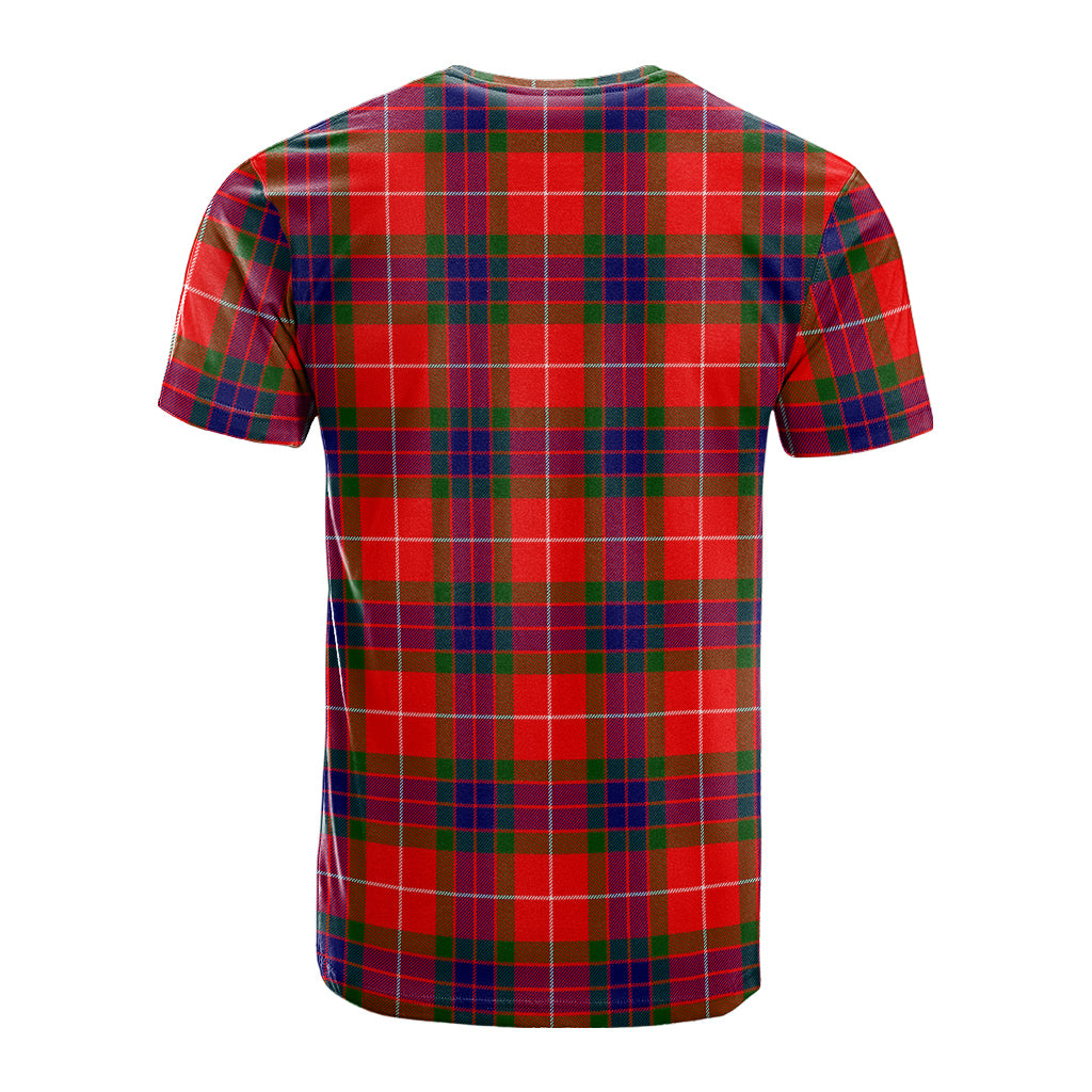 Fraser Modern Tartan T-Shirt with Family Crest - Tartan Vibes Clothing