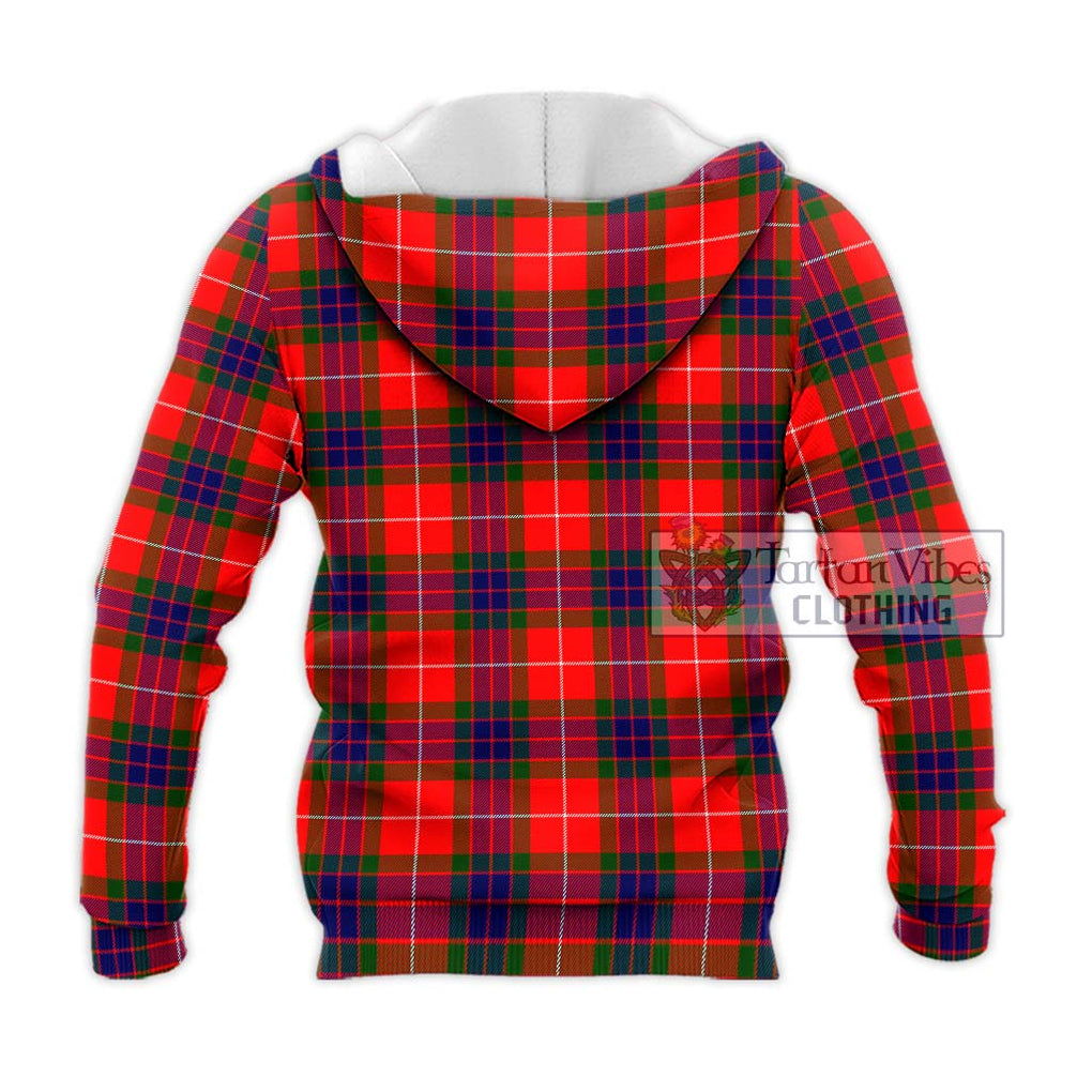 Fraser Modern Tartan Knitted Hoodie with Family Crest DNA In Me Style - Tartanvibesclothing Shop