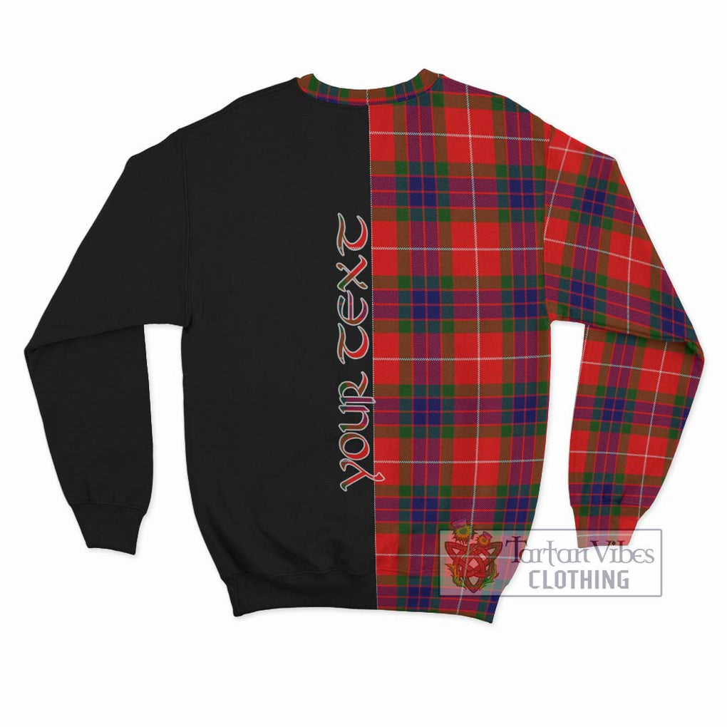 Fraser Modern Tartan Sweatshirt with Family Crest and Half Of Me Style - Tartanvibesclothing Shop