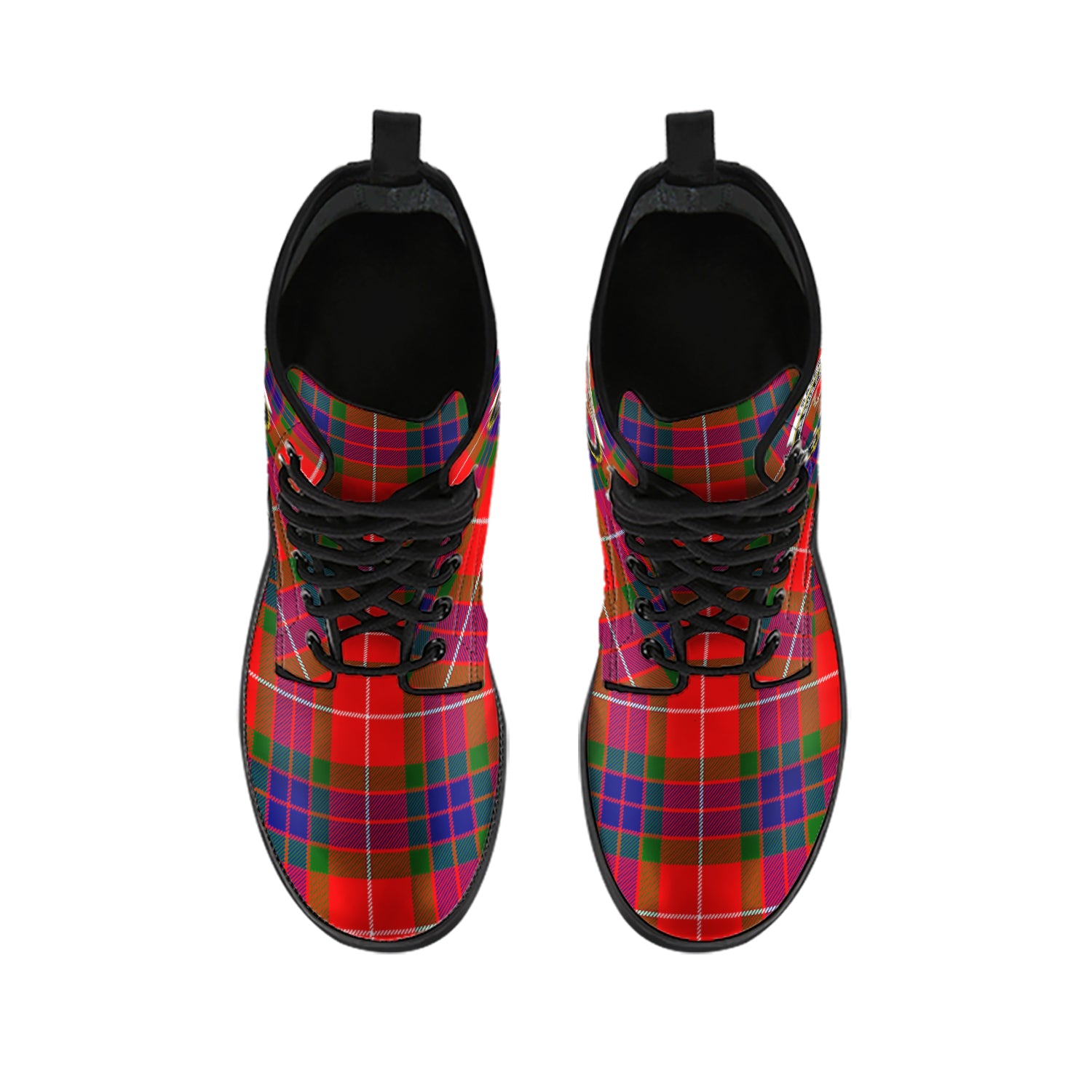 fraser-modern-tartan-leather-boots-with-family-crest