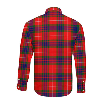 Fraser Modern Tartan Long Sleeve Button Up Shirt with Family Crest