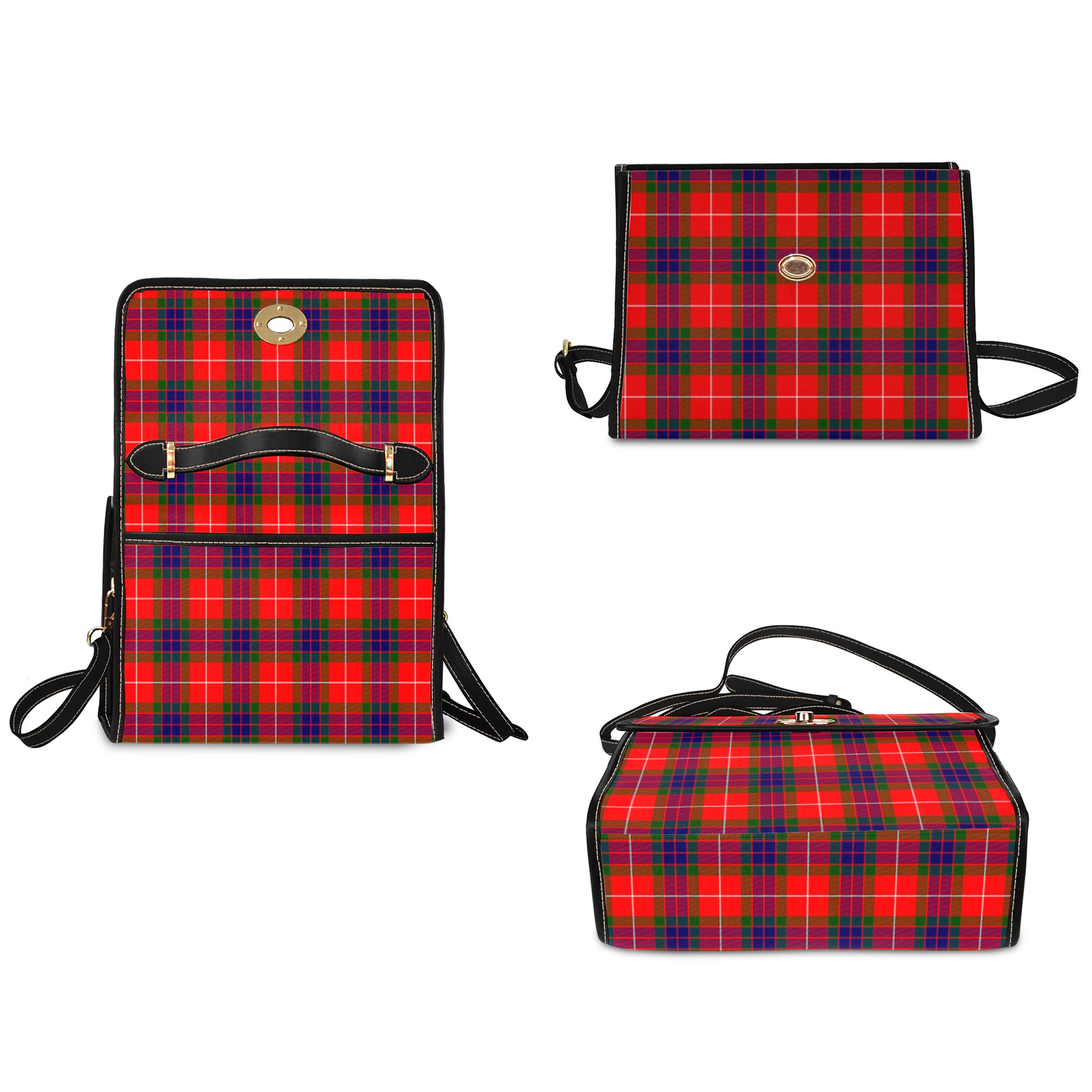 fraser-modern-tartan-leather-strap-waterproof-canvas-bag