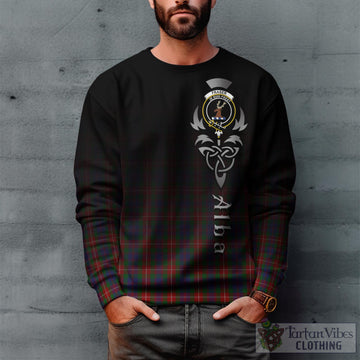 Fraser of Lovat Tartan Sweatshirt Featuring Alba Gu Brath Family Crest Celtic Inspired