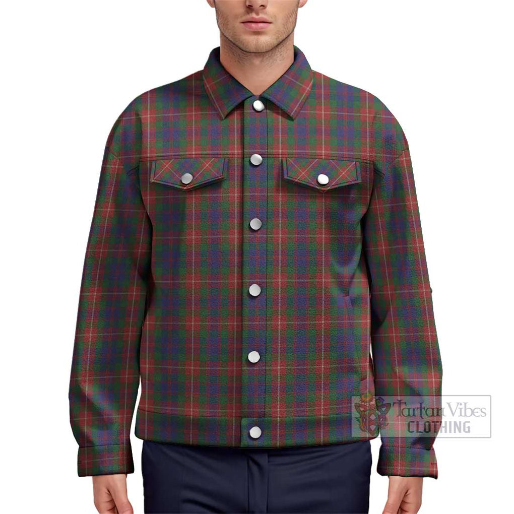 Fraser of Lovat Tartan Unisex Lapel Cotton Jacket Unisex - Tartan Vibes Clothing