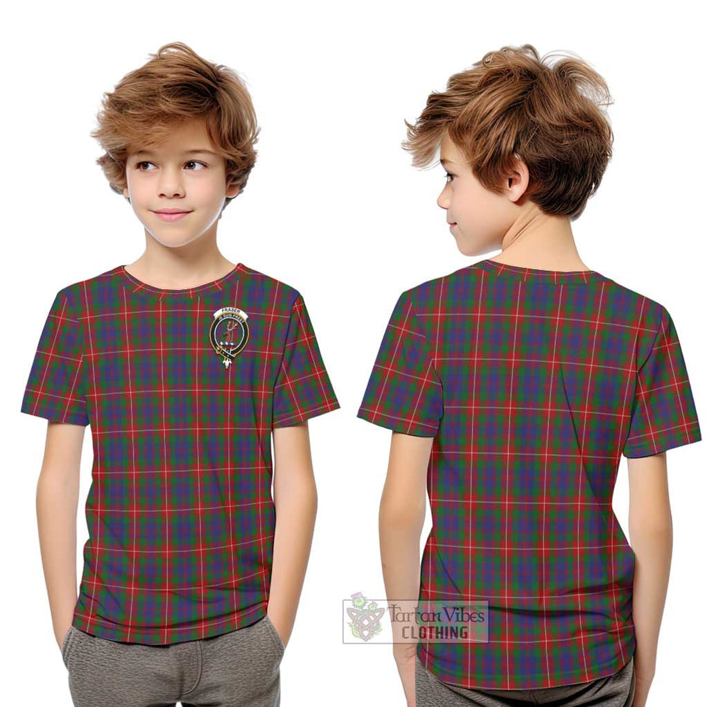 Fraser of Lovat Tartan Kid T-Shirt with Family Crest Youth XL Size14 - Tartanvibesclothing Shop