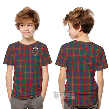 Fraser of Lovat Tartan Kid T-Shirt with Family Crest