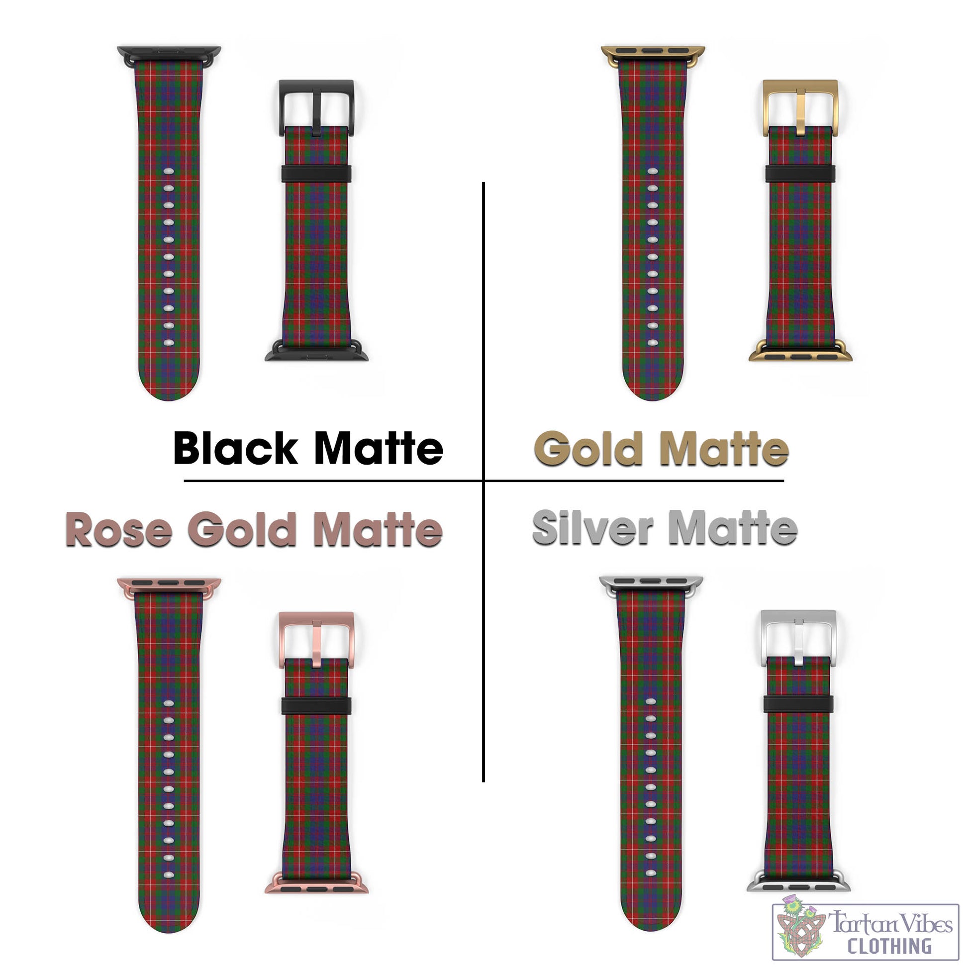 Tartan Vibes Clothing Fraser of Lovat Tartan Watch Band