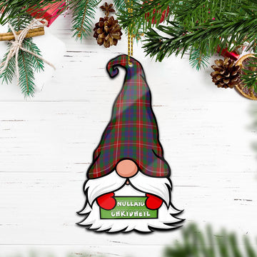 Fraser of Lovat Gnome Christmas Ornament with His Tartan Christmas Hat