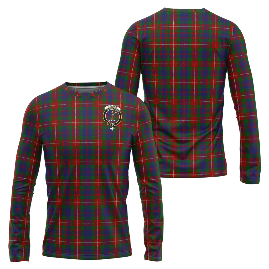 fraser-of-lovat-tartan-long-sleeve-t-shirt-with-family-crest