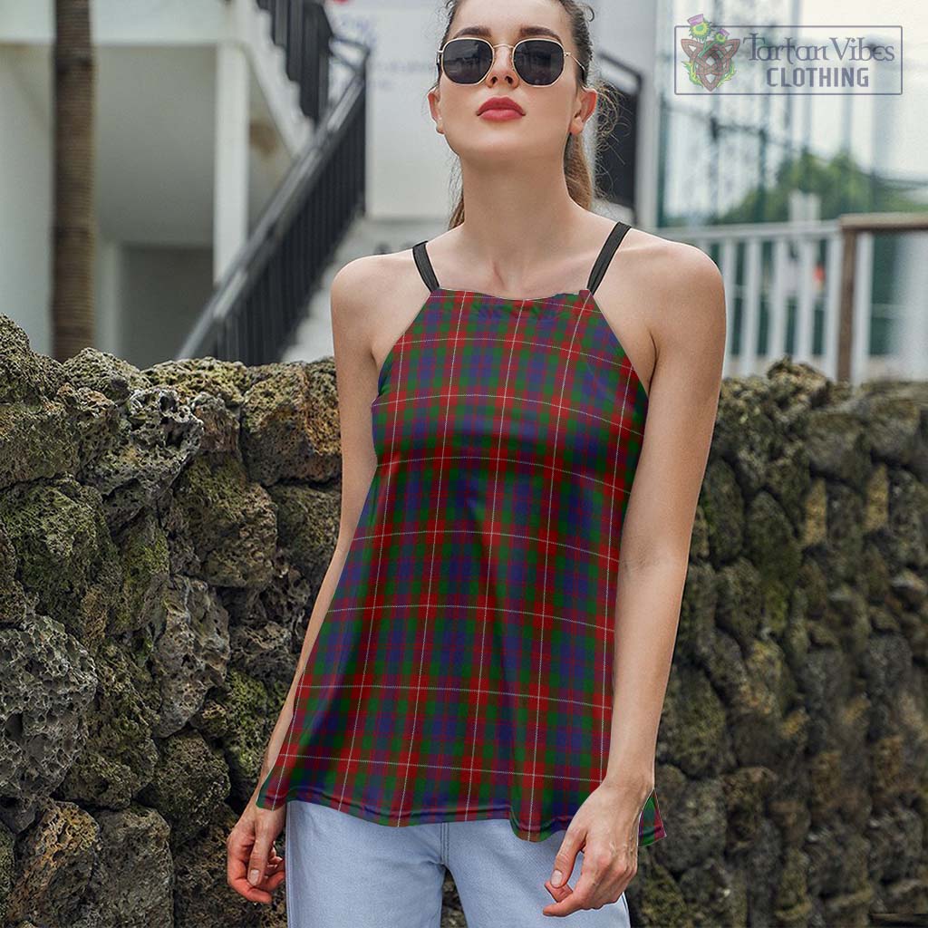 Tartan Vibes Clothing Fraser of Lovat Tartan Loose Halter Neck Camisole