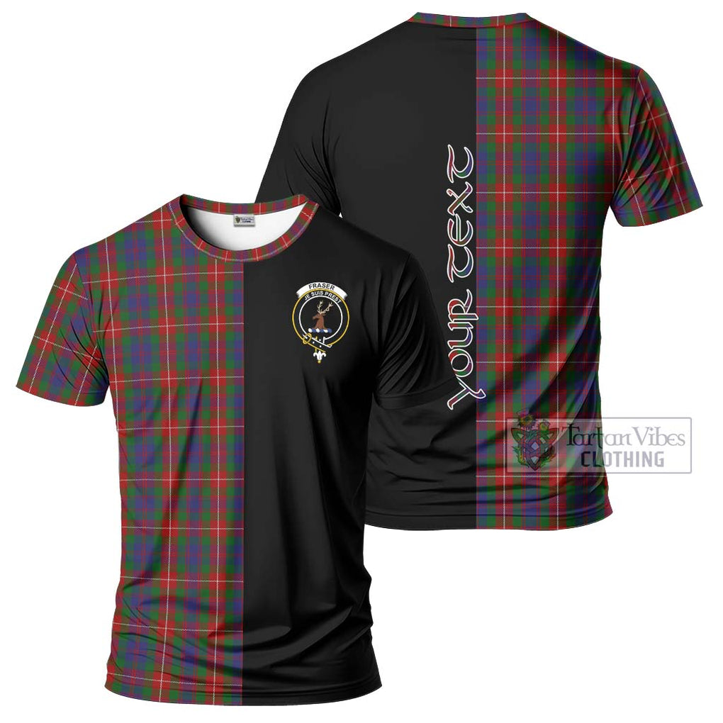 Fraser of Lovat Tartan T-Shirt with Family Crest and Half Of Me Style Kid's Shirt - Tartanvibesclothing Shop