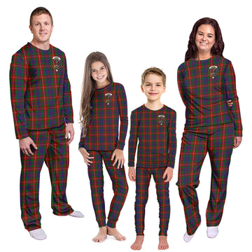 Fraser of Lovat Tartan Pajamas Family Set with Family Crest