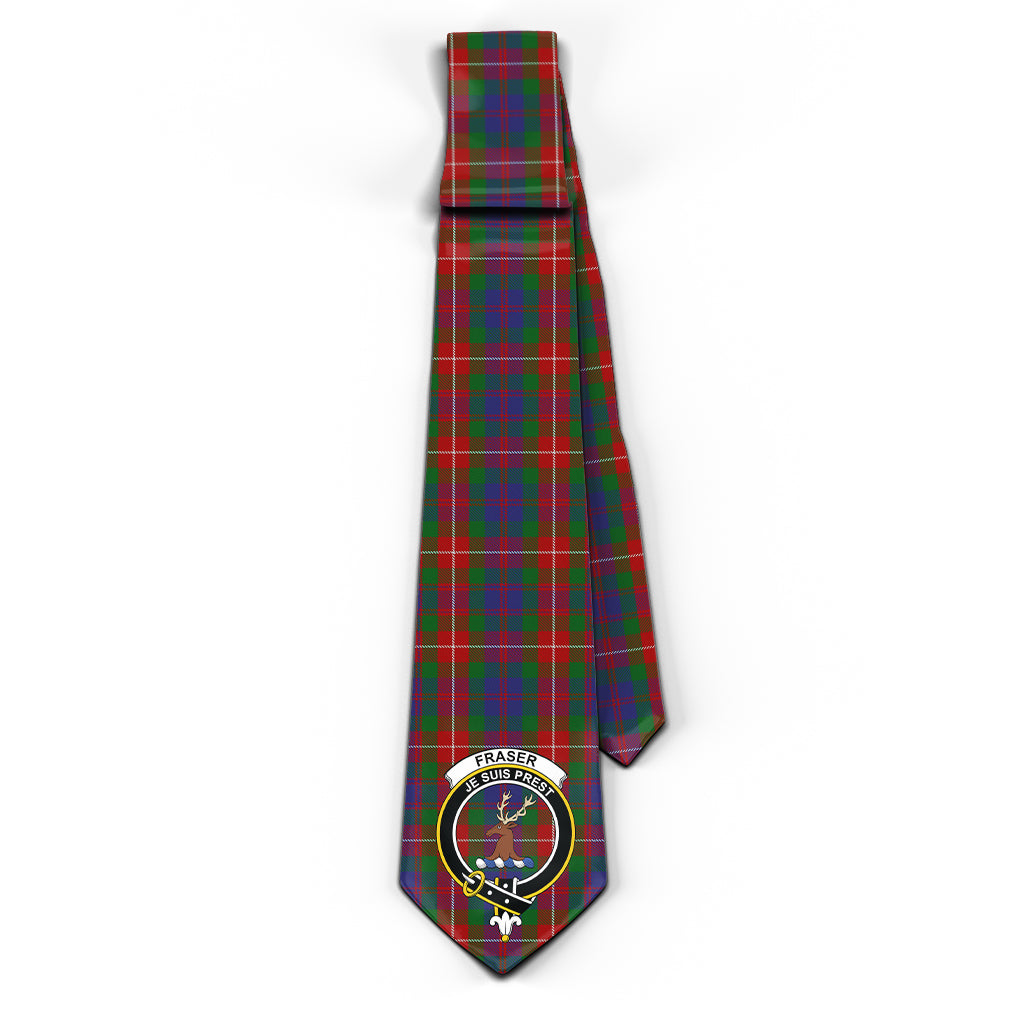 fraser-of-lovat-tartan-classic-necktie-with-family-crest
