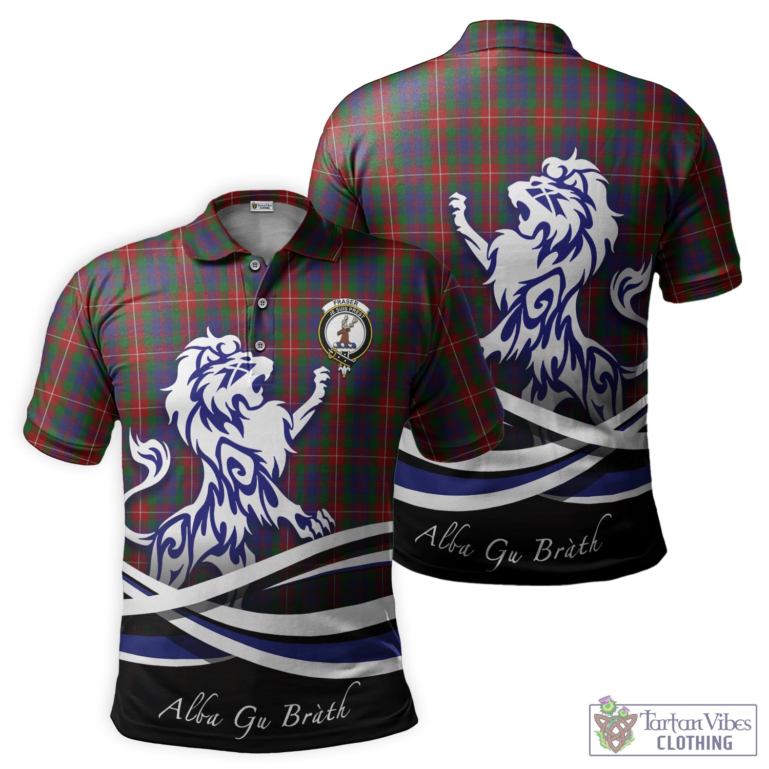 fraser-of-lovat-tartan-polo-shirt-with-alba-gu-brath-regal-lion-emblem