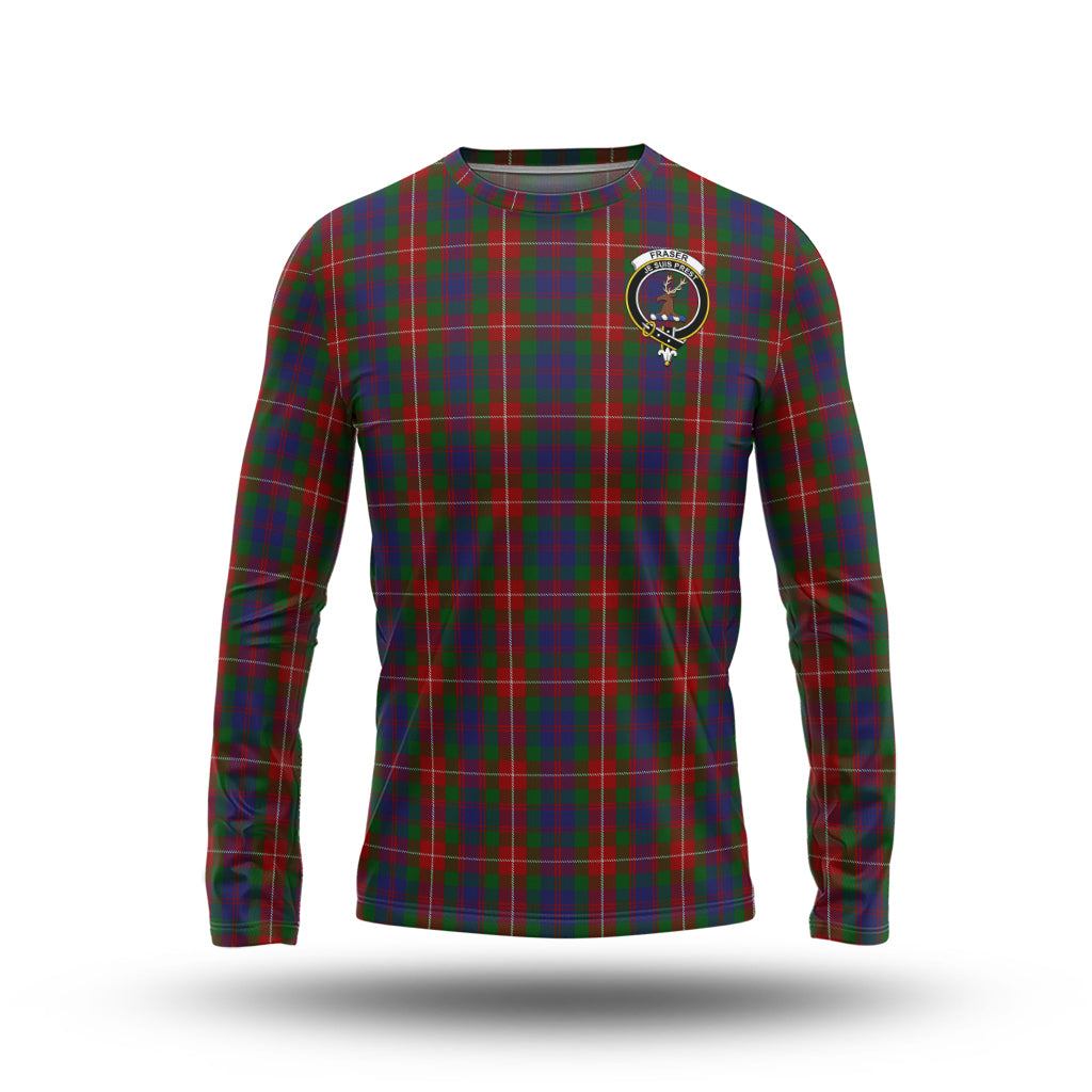 fraser-of-lovat-tartan-long-sleeve-t-shirt-with-family-crest