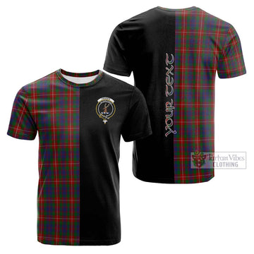 Fraser of Lovat Tartan Cotton T-shirt with Family Crest and Half Of Me Style