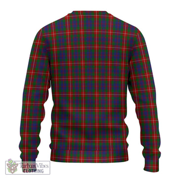 Fraser of Lovat Tartan Knitted Sweater with Family Crest DNA In Me Style