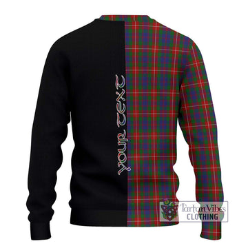 Fraser of Lovat Tartan Ugly Sweater with Family Crest and Half Of Me Style