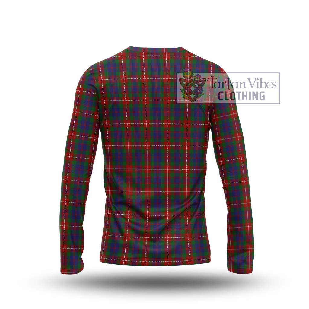 Tartan Vibes Clothing Fraser of Lovat Tartan Long Sleeve T-Shirt with Family Crest DNA In Me Style