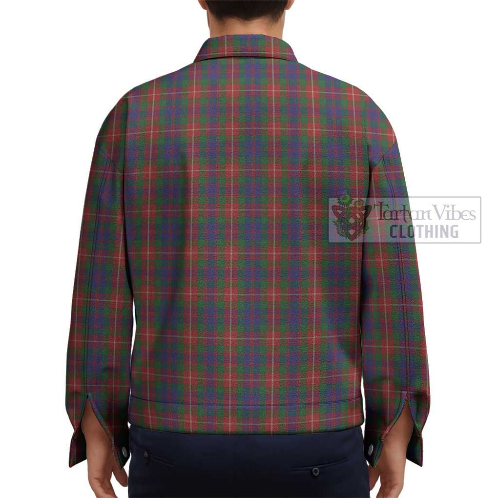 Fraser of Lovat Tartan Unisex Lapel Cotton Jacket - Tartan Vibes Clothing