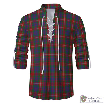 Fraser of Lovat Tartan Men's Scottish Traditional Jacobite Ghillie Kilt Shirt