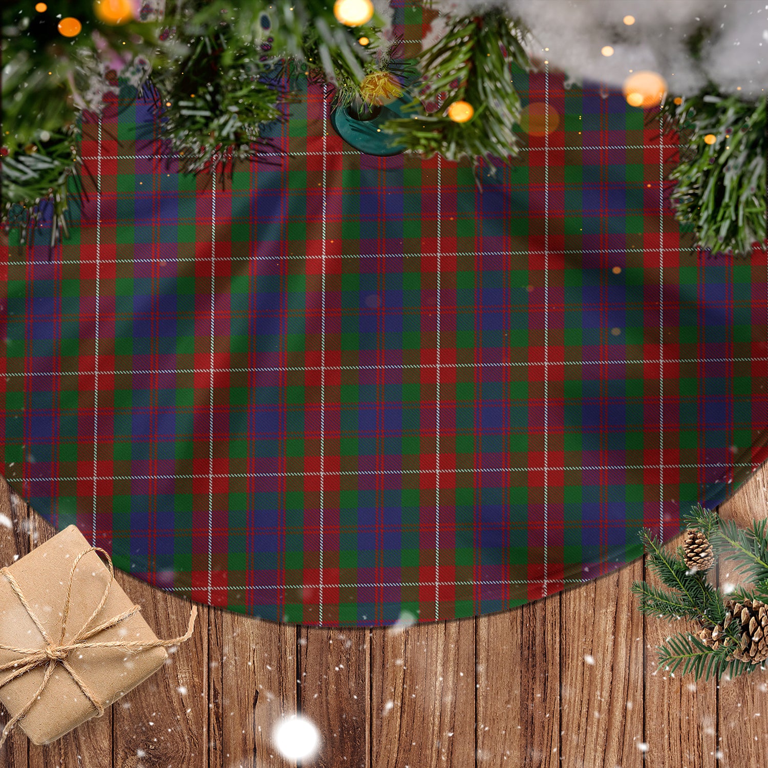 Fraser of Lovat Tartan Christmas Tree Skirt - Tartanvibesclothing