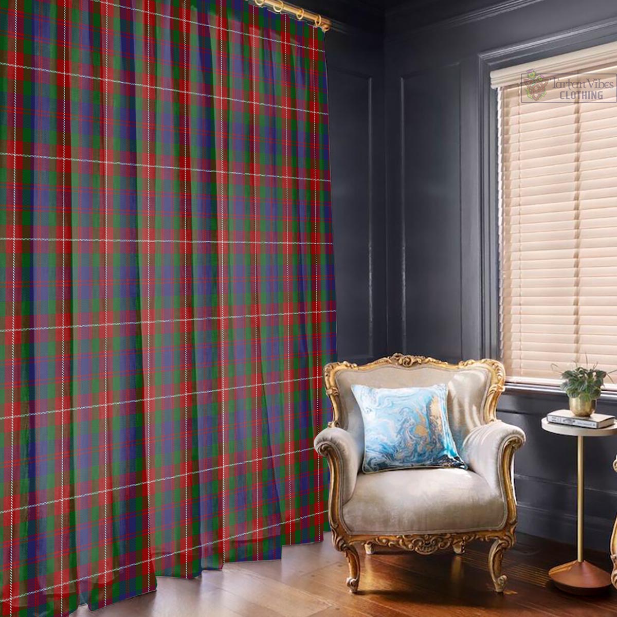 Fraser of Lovat Tartan Window Curtain