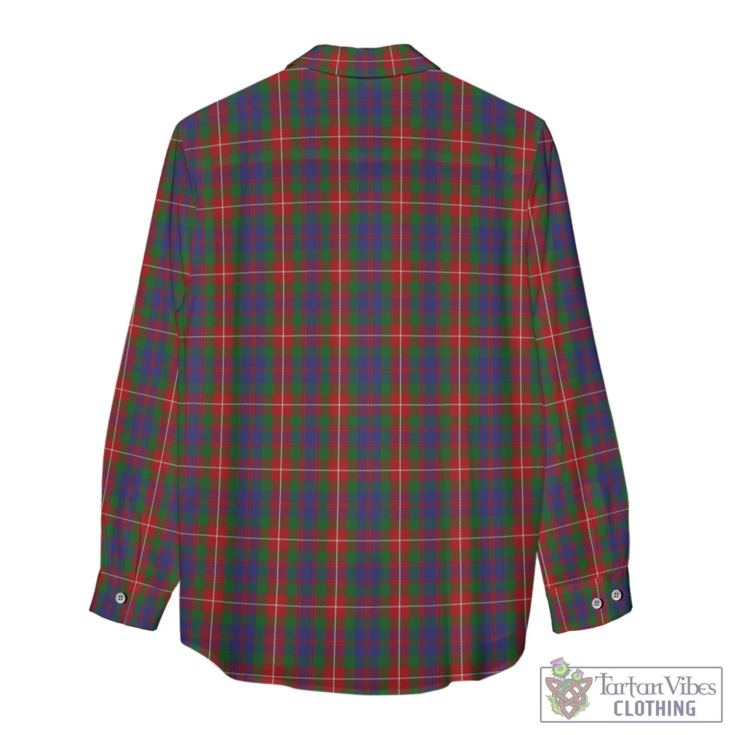 Tartan Vibes Clothing Fraser of Lovat Tartan Womens Casual Shirt with Family Crest