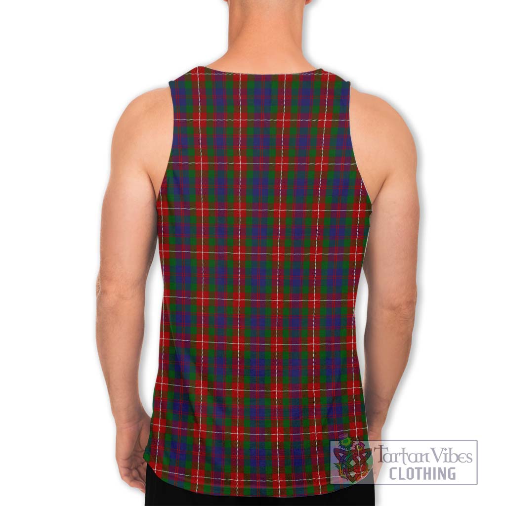 Tartan Vibes Clothing Fraser of Lovat Tartan Men's Tank Top with Family Crest DNA In Me Style