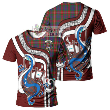 Fraser of Lovat Tartan T-Shirt with Epic Bagpipe Style