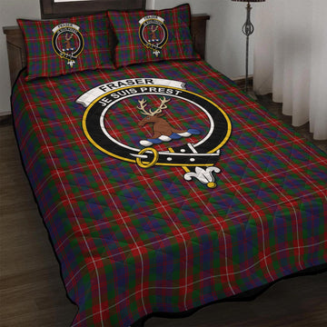Fraser of Lovat Tartan Quilt Bed Set with Family Crest