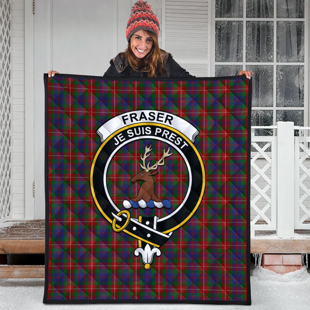 fraser-of-lovat-tartan-quilt-with-family-crest