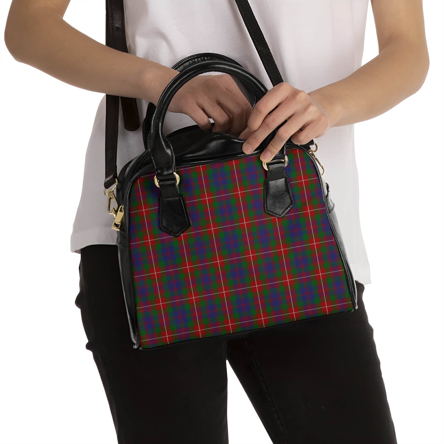 Fraser of Lovat Tartan Shoulder Handbags - Tartanvibesclothing