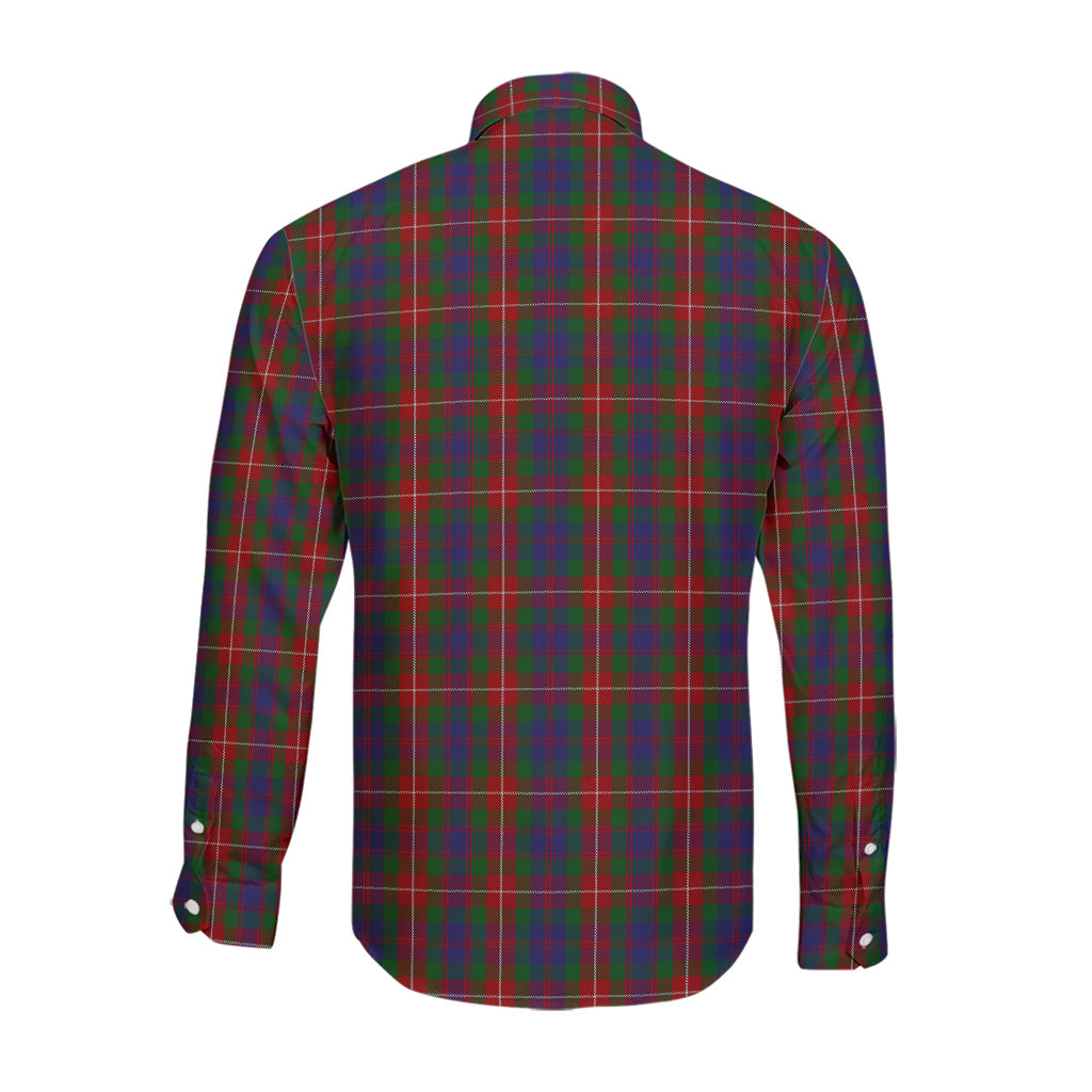 fraser-of-lovat-tartan-long-sleeve-button-up-shirt-with-family-crest