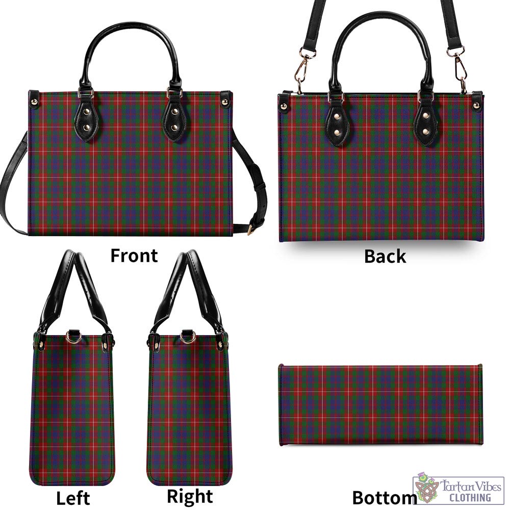 Tartan Vibes Clothing Fraser of Lovat Tartan Luxury Leather Handbags