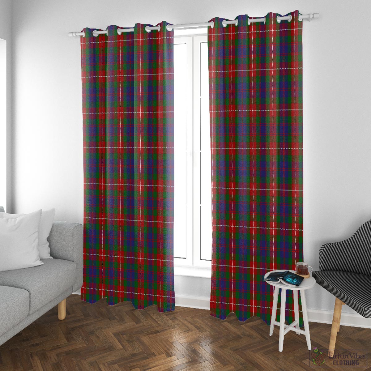 Fraser of Lovat Tartan Window Curtain