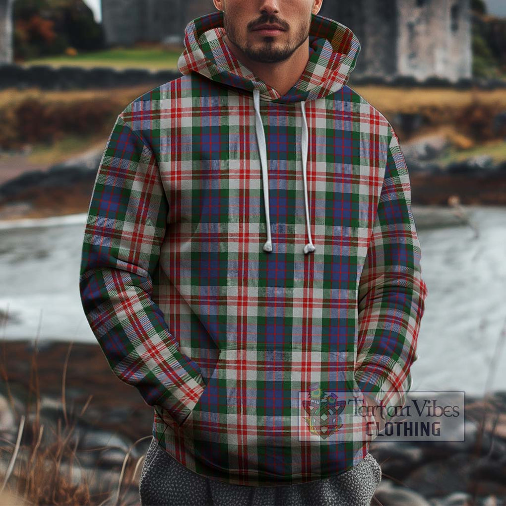 Fraser Red Dress Tartan Cotton Hoodie Pullover Hoodie XS - Tartan Vibes Clothing