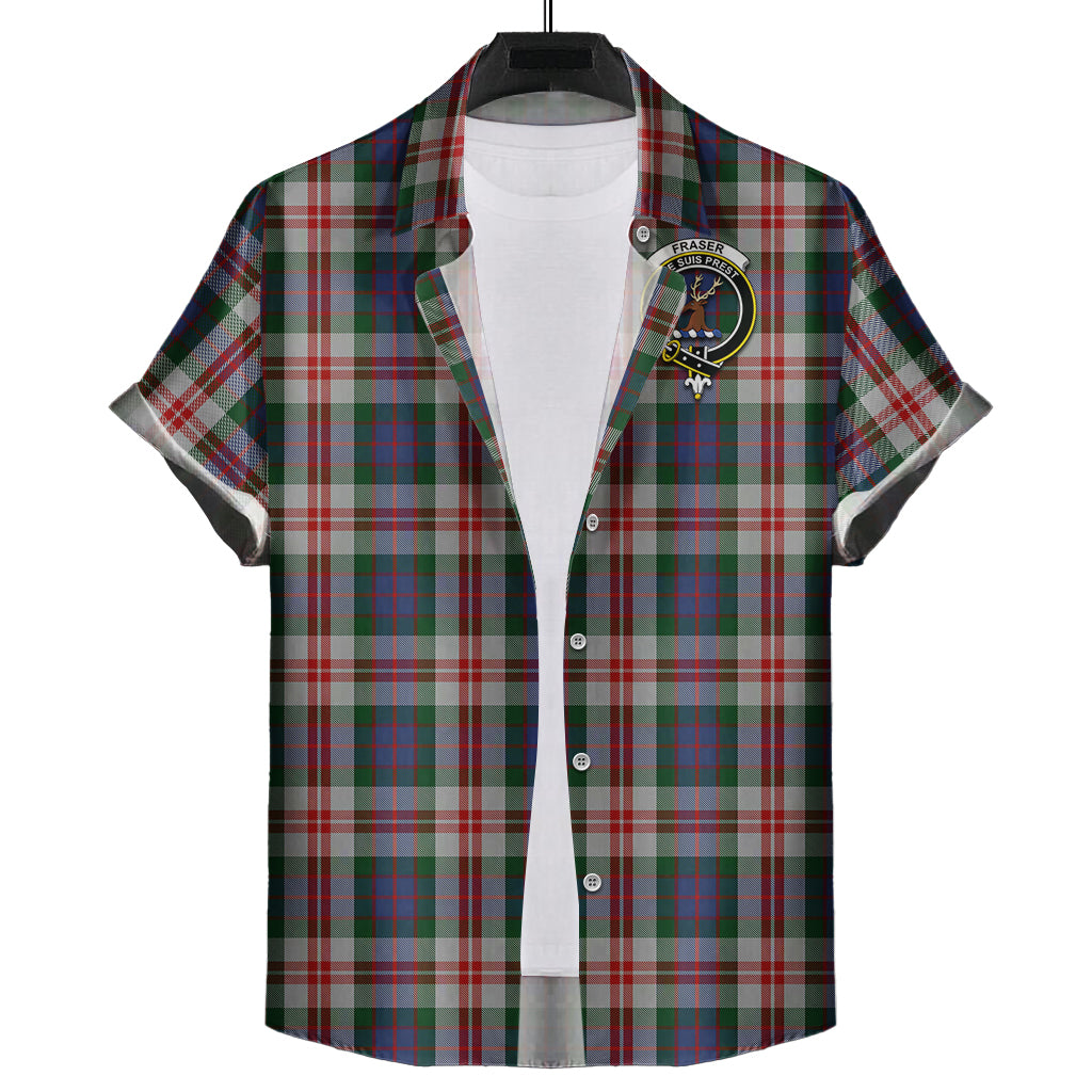 fraser-red-dress-tartan-short-sleeve-button-down-shirt-with-family-crest