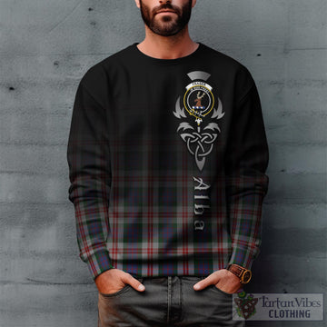 Fraser Red Dress Tartan Sweatshirt Featuring Alba Gu Brath Family Crest Celtic Inspired