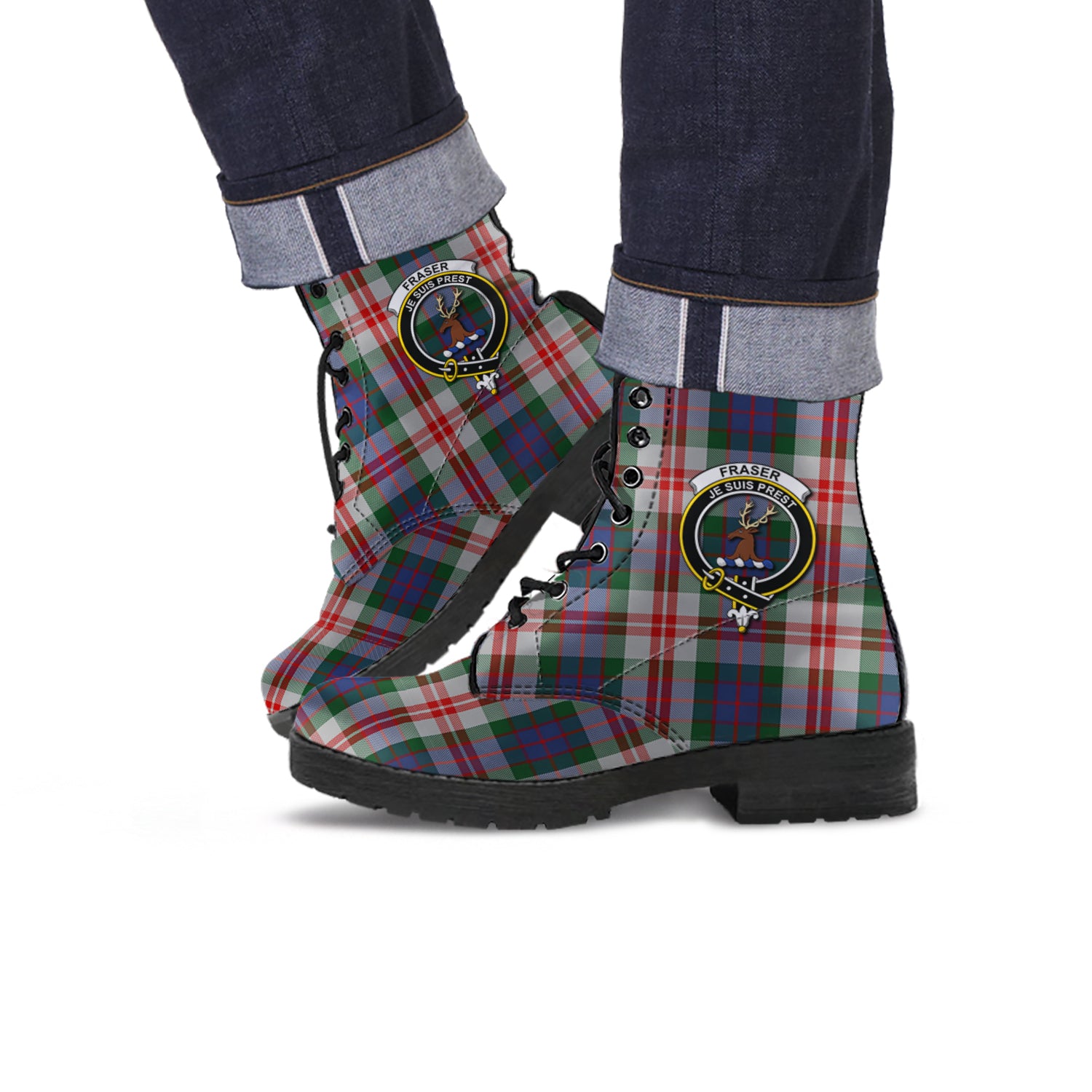 fraser-red-dress-tartan-leather-boots-with-family-crest