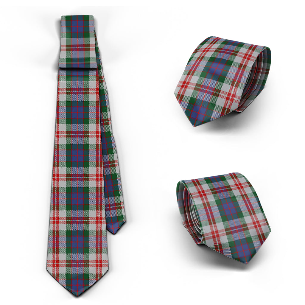 Fraser Red Dress Tartan Classic Necktie Necktie One Size - Tartan Vibes Clothing