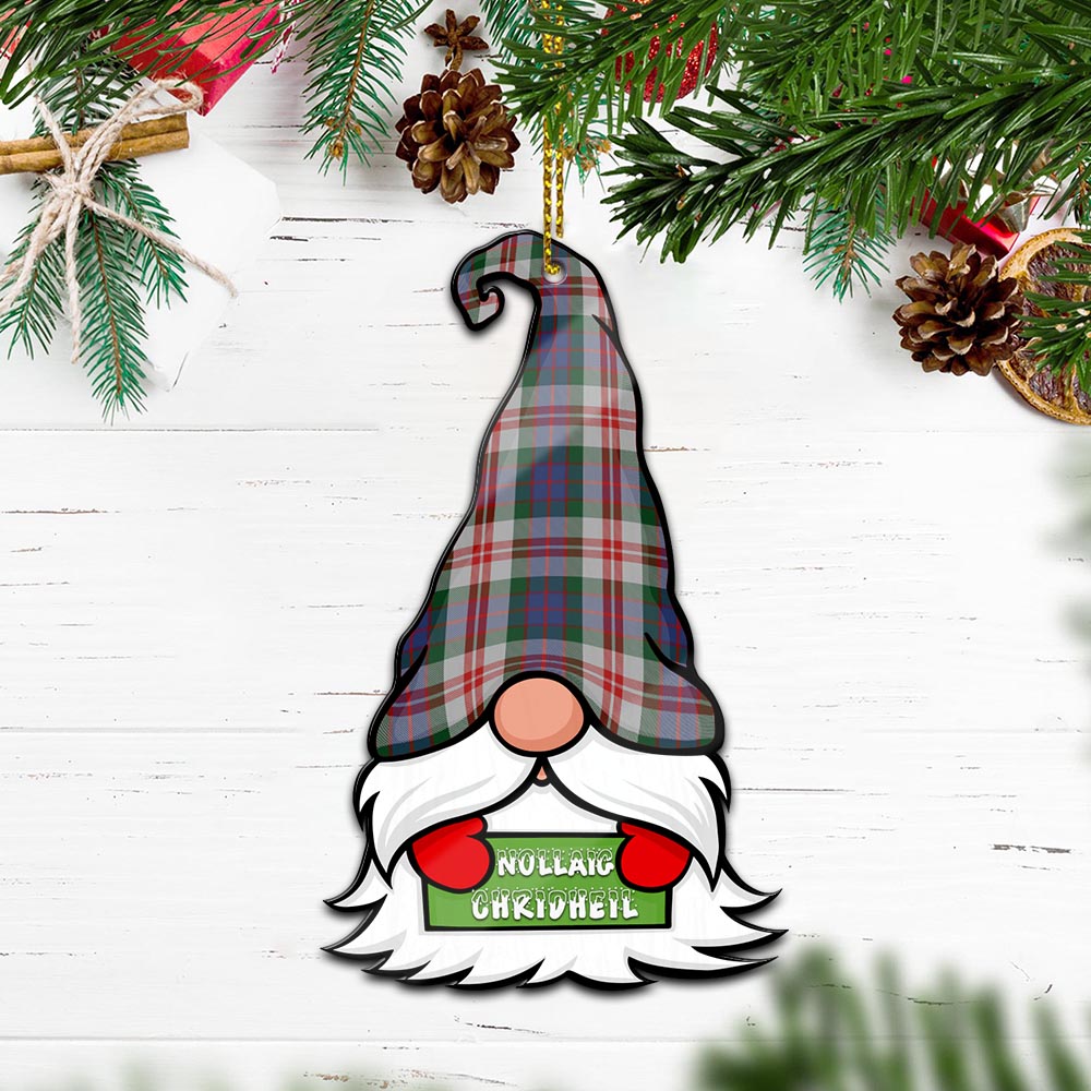 Fraser Red Dress Gnome Christmas Ornament with His Tartan Christmas Hat - Tartan Vibes Clothing