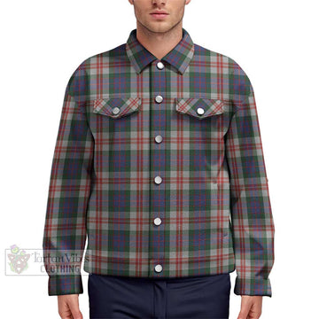 Fraser Red Dress Tartan Unisex Lapel Cotton Jacket